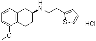 N-[(2S)-1,2,3,4-四氢-5-甲氧基-2-萘基]-2-噻吩乙胺盐酸盐分子结构 (CAS 1232344-35-2)