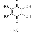 2,3,5,6-四羟基-2,5-环己二烯-1,4-二酮水合物分子结构 (CAS 123334-16-7)