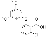 嘧硫草醚分子结构 (CAS 123342-93-8)