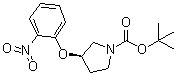 (3R)-3-(2-Nitrophenoxy)-1-pyrrolidinecarboxylic acid 1,1-dimethylethyl ester molecular structure (CAS 1233860-27-9)