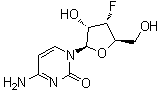 3'-脱氧-3'-氟胞苷分子结构 (CAS 123402-20-0)