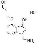 3-[[(3S)-3-(Aminomethyl)-1,3-dihydro-1-hydroxy-2,1-benzoxaborol-7-yl]oxy]-1-propanol hydrochloride (1:1) molecular structure (CAS 1234563-16-6)