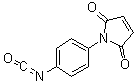 4-马来酰亚胺基苯基异氰酸酯分子结构 (CAS 123457-83-0)