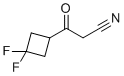 3-(3,3-二氟环丁基)-3-氧代丙腈分子结构 (CAS 1234616-26-2)