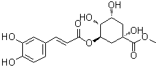 3-O-咖啡酰基奎宁酸甲酯分子结构 (CAS 123483-19-2)