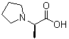 (R)-2-(吡咯烷-1-基)丙酸分子结构 (CAS 1234836-32-8)