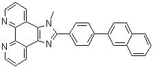 1-甲基-2-(4-(萘-2-基)苯基)-1H-咪唑并[4,5-f][1,10]-菲咯啉分子结构 (CAS 1234997-42-2)