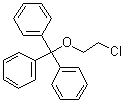 2-氯乙基三苯基甲基醚分子结构 (CAS 1235-23-0)