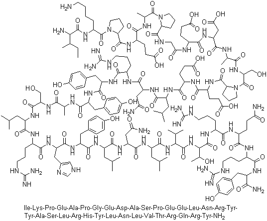 人多肽 YY (3-36)分子结构 (CAS 123583-37-9)