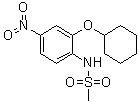N-[2-(环己基氧基)-4-硝基苯基]甲烷磺酰胺分子结构 (CAS 123653-11-2)
