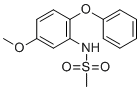 N-(5-甲氧基-2-苯氧基苯基)甲烷磺酰胺分子结构 (CAS 123664-84-6)