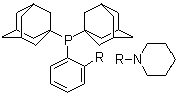 Bis(adamant-1-yl)(2-piperidinophenyl)phosphine molecular structure (CAS 1237588-13-4)