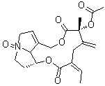 菊三七碱乙 N-氧化物分子结构 (CAS 123844-00-8)