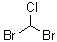一氯二溴甲烷分子结构 (CAS 124-48-1)