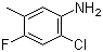 structure of CAS# 124185-35-9, 2-Chloro-4-fluoro-5-methylaniline