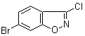 6-溴-3-氯-1,2-苯并异恶唑分子结构 (CAS 1243389-57-2)