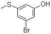 3-Bromo-5-(methylthio)phenol molecular structure (CAS 1243394-57-1)