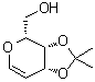 2,6-脱水-5-脱氧-3,4-O-(1-甲基亚乙基)-D-阿拉伯-己-5-烯糖分子结构 (CAS 124477-12-9)