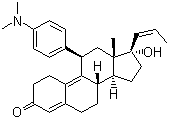 Aglepristone molecular structure (CAS 124478-60-0)
