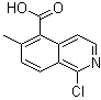 1-氯-6-甲基-5-异喹啉羧酸分子结构 (CAS 1245643-02-0)