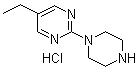 5-乙基-2-(哌嗪-1-基)嘧啶盐酸盐分子结构 (CAS 1245645-32-2)