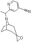 2-(1-(8-氮杂螺[双环[3.2.1]辛烷-3,2'-环氧乙烷]-8-基)乙基)异烟腈分子结构 (CAS 1245647-05-5)