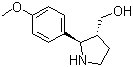 (2R,3R)-rel-2-(4-Methoxyphenyl)-3-pyrrolidinemethanol molecular structure (CAS 1245648-74-1)