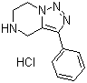 4,5,6,7-四氢-3-苯基-[1,2,3]三唑并(1,5-a)吡嗪盐酸盐分子结构 (CAS 1245782-72-2)