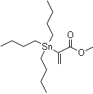 2-(三丁基锡烷基)-2-丙烯酸甲酯分子结构 (CAS 124582-37-2)
