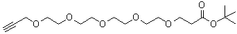 4,7,10,13,16-Pentaoxanonadec-18-ynoic acid 1,1-dimethylethyl ester molecular structure (CAS 1245823-50-0)