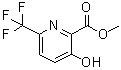 3-羟基-6-(三氟甲基)-2-吡啶羧酸甲酯分子结构 (CAS 1245915-35-8)