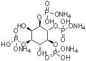 D-myo-肌醇 1,3,4,5-四(磷酸二氢酯)四铵盐分子结构 (CAS 1246355-68-9)
