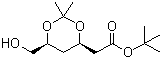 (4R-Cis)-6-Hydroxymethyl-2,2-dimethyl-1,3-dioxane-4-acetic acid 1,1-dimethylethyl ester molecular structure (CAS 124655-09-0)