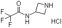 3-三氟乙酰氨基氮杂环丁烷盐酸盐分子结构 (CAS 124668-48-0)