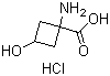 1-氨基-3-羟基环丁烷甲酸盐酸盐分子结构 (CAS 1246746-62-2)
