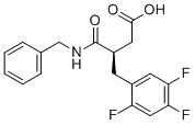 (R)-3-(苄基氨基甲酰)-4-(2,4,5-三氟苯基)-丁酸分子结构 (CAS 1246960-25-7)