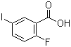 2-氟-5-碘苯甲酸分子结构 (CAS 124700-41-0)