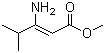 3-氨基-4-甲基-2-戊烯酸甲酯分子结构 (CAS 124703-77-1)