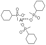 P-环己基-P-甲基膦酸铝盐分子结构 (CAS 1247079-94-2)