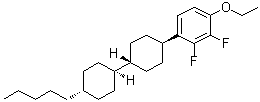 1-Ethoxy-2,3-difluoro-4-[(trans,trans)-4'-pentyl[1,1'-bicyclohexyl]-4-yl]benzene molecular structure (CAS 124728-81-0)
