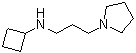 N-环丁基-1-吡咯烷丙胺分子结构 (CAS 1247864-15-8)