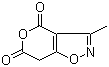 3-甲基-4H-吡喃并[3,4-d]-异噁唑-4,6(7H)-二酮分子结构 (CAS 124815-04-9)