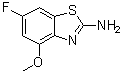 6-Fluoro-4-methoxy-2-benzothiazolamine molecular structure (CAS 1249139-53-4)