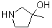 3-Methyl-3-pyrrolidinol molecular structure (CAS 125032-87-3)