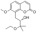 (S)-8-(3-乙氧基-2-羟基-3-甲基丁基)-7-甲氧基-2H-1-苯并吡喃-2-酮分子结构 (CAS 125072-68-6)