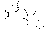 二安替比林基甲烷分子结构 (CAS 1251-85-0)