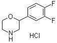 2-(3,4-Difluorophenyl)morpholine hydrochloride (1:1) molecular structure (CAS 1251033-05-2)