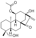 叶含乙酰瘿花香茶菜素 A分子结构 (CAS 125164-55-8)