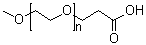 甲氧基聚乙二醇丙酸分子结构 (CAS 125220-94-2)