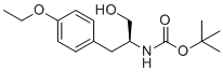 tert-butyl (S)-(1-(4-ethoxyphenyl)-3-hydroxypropan-2-yl)carbamate molecular structure (CAS 1252686-29-5)